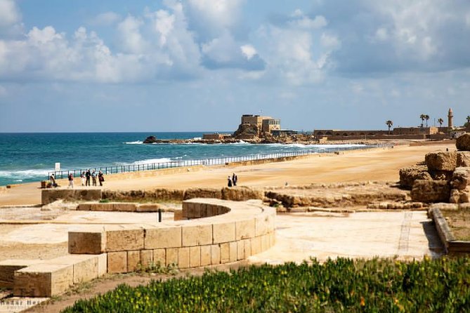 Along the Coastline:Caesarea, Haifa and Acre (Akko) - Haifa rises above the Mediterranean