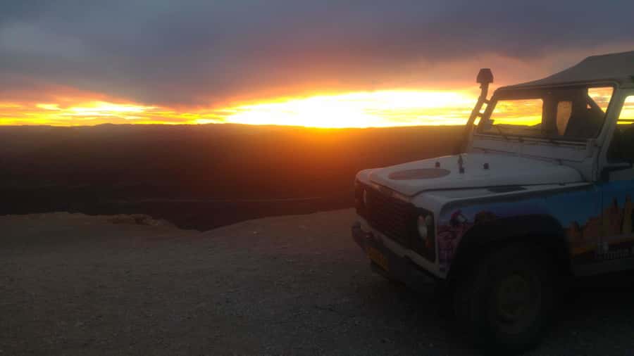 Eilat Mountains: Sunset Jeep Adventure to Mount Joash - Key points at a glance