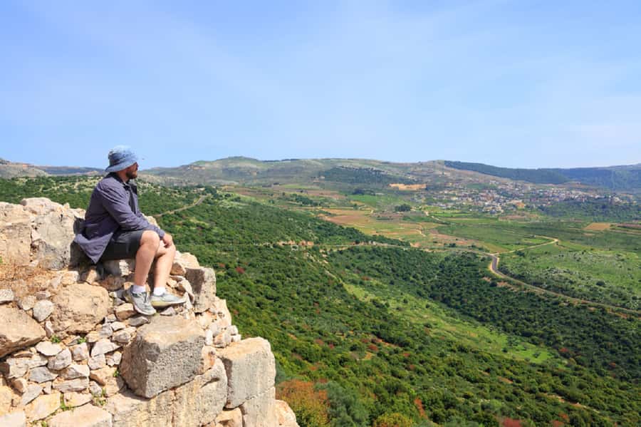 From Jerusalem: Day Trip to Golan Heights and Mount Bental - Crossing the plain of Armageddon near Megiddo