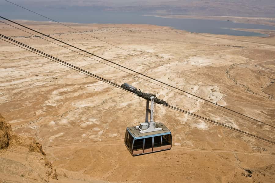 From Jerusalem: Masada & Dead Sea Full Day Tour with Pick Up - Reaching Herod’s fortress by cable car
