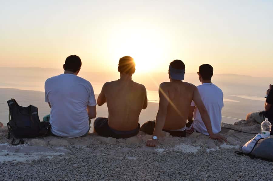 From Tel Aviv: Masada Sunrise, Ein Gedi and Dead Sea Tour - Floating at the Dead Sea