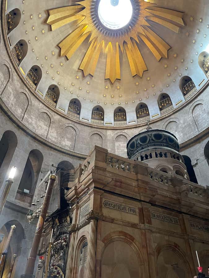 From TLV- Jerusalem Old & New tour INCL. ENTRANCE FEES & P/U - The Church of the Holy Sepulchre is the day’s major finish
