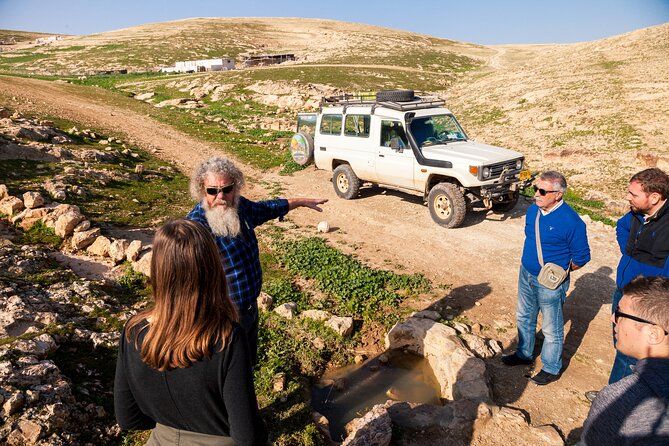 Judean Desert Jeep Adventure from Jerusalem - Seeing Mar Saba from the desert cliffs