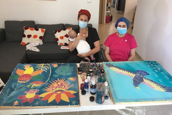 Private Silk Painting Workshop in Jerusalem - Create a scarf - - What your $90 pays for