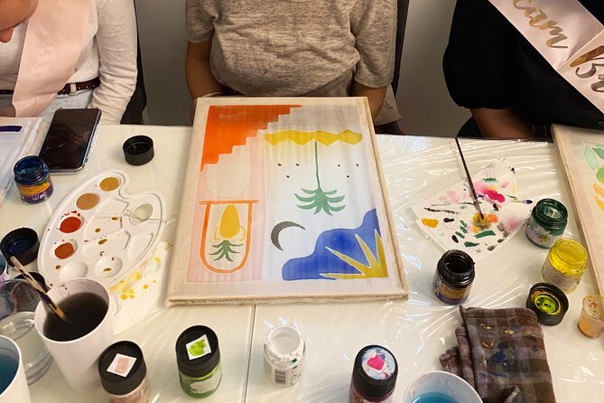 Private Silk Wall Hanging Painting Workshop in Jerusalem - How the 90-Minute Workshop Works