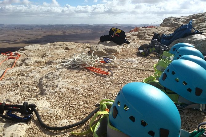 Rappelling Down the Ramon Crater Cliff - Meeting on Maale Ben Tur Street