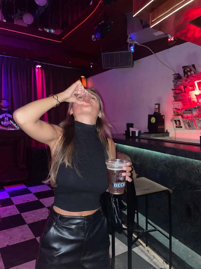 Tel Aviv: Pub Crawl and Nightlife Tour with Shots - The second bar, with the group now in motion